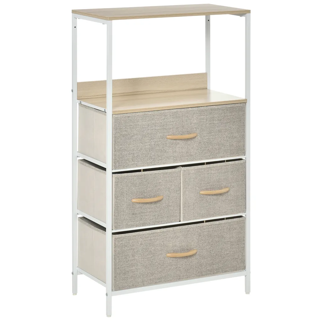 Commode Stable Anti-Rayures à 4 Tiroirs pour Organiser votre Intérieur