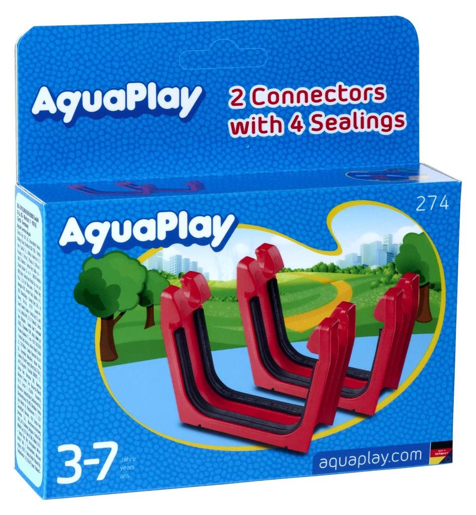 AquaPlay verbindingsstuk + afdichting, 2 stuks Productafbeelding 