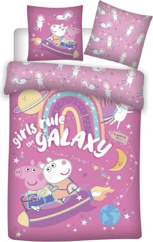 Zestaw pościeli Świnka Peppa poszwa na kołdrę 140x200cm i Zdjęcie produktu 