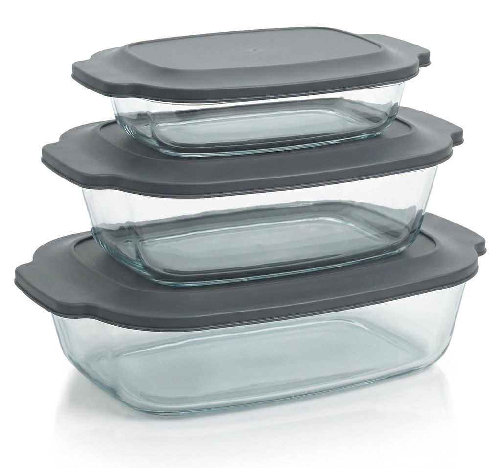 Arendo pirofila con coperchio e manici, set da 3, 2000 ml, Immagine del prodotto 