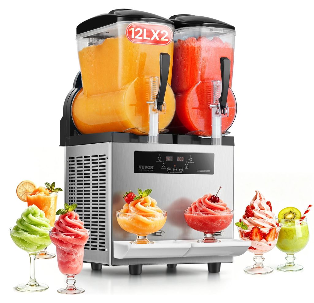 VEVOR macchina per il ghiaccio a granita commerciale 12 L x Immagine del prodotto 