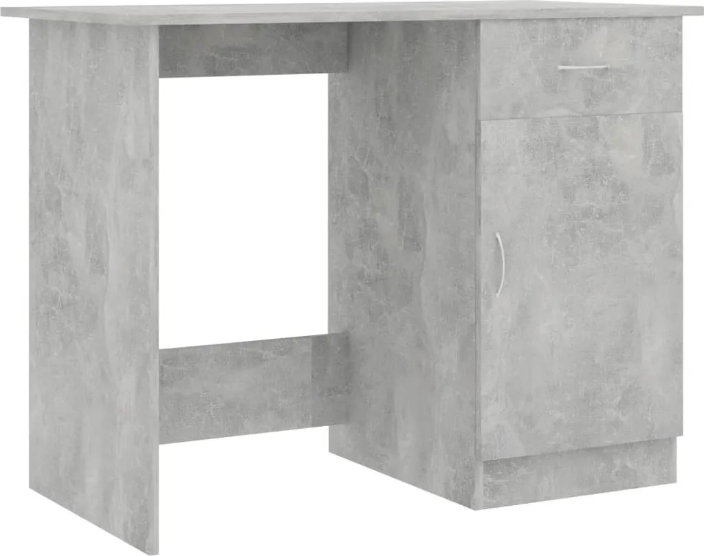 Tavolo Scrivania Grigio Cemento 100x50x76 cm - Ideale per PC e Gaming