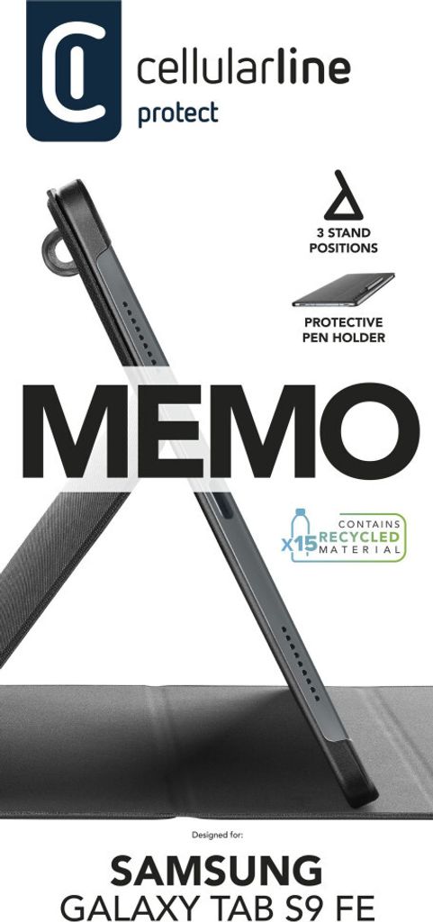 Memo Case Samsung Tab S9 FE Black (61131)