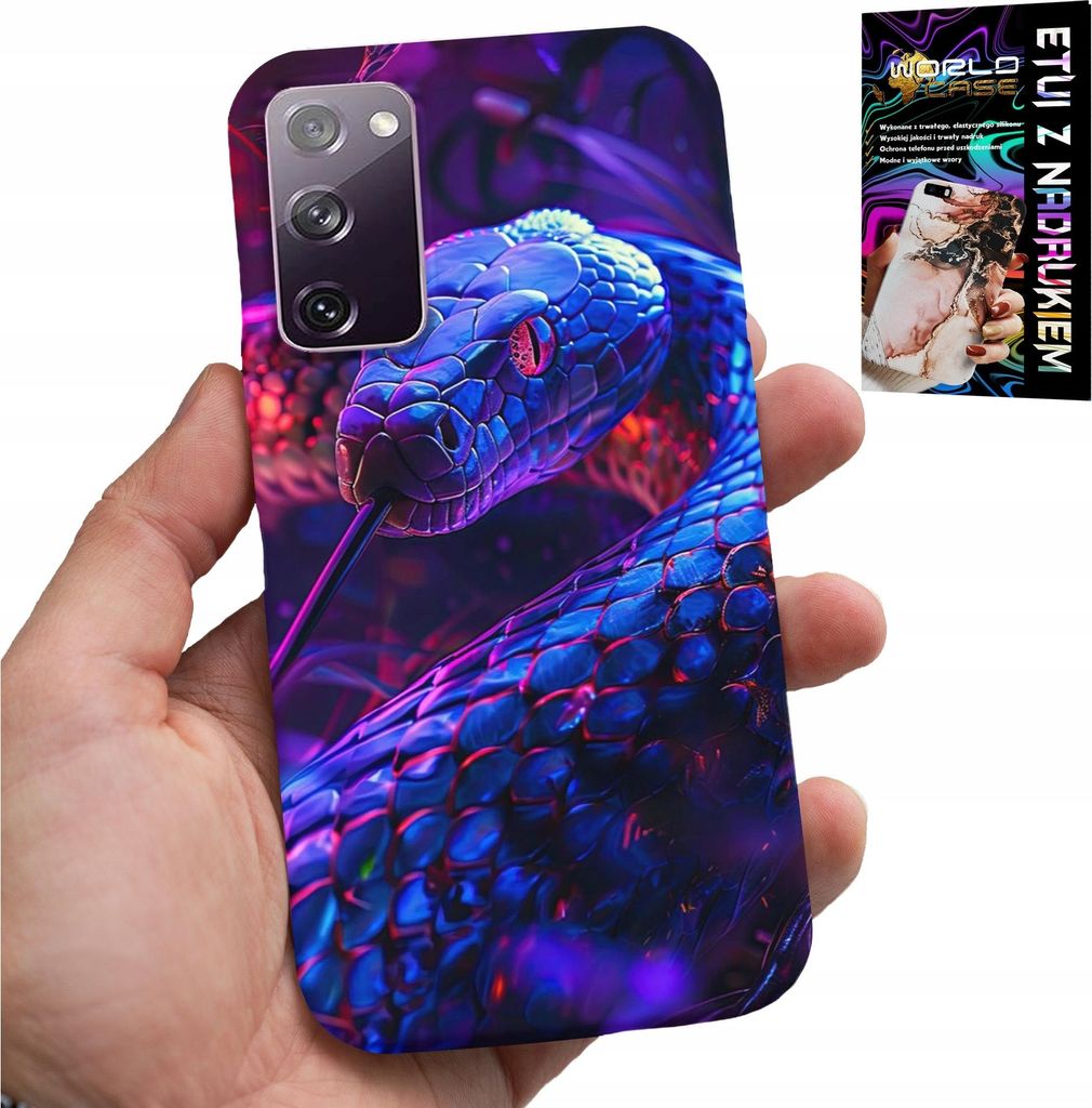 Gehäuse Für Samsung Galaxy S20 Lite - Schlange Kobra Klapperschlange Reptiliengehäuse + Folie