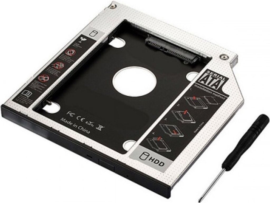 Ewent Adapter EW7003 SATA III SSD/HDD für CD/DVD/Blu-ray 9,5mm Laufwerksschacht