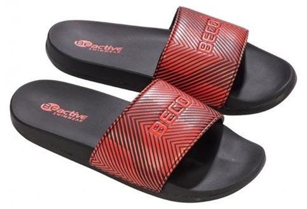 Beco Uni-Slides | Rot/Schwarz - 43 Produktbild 