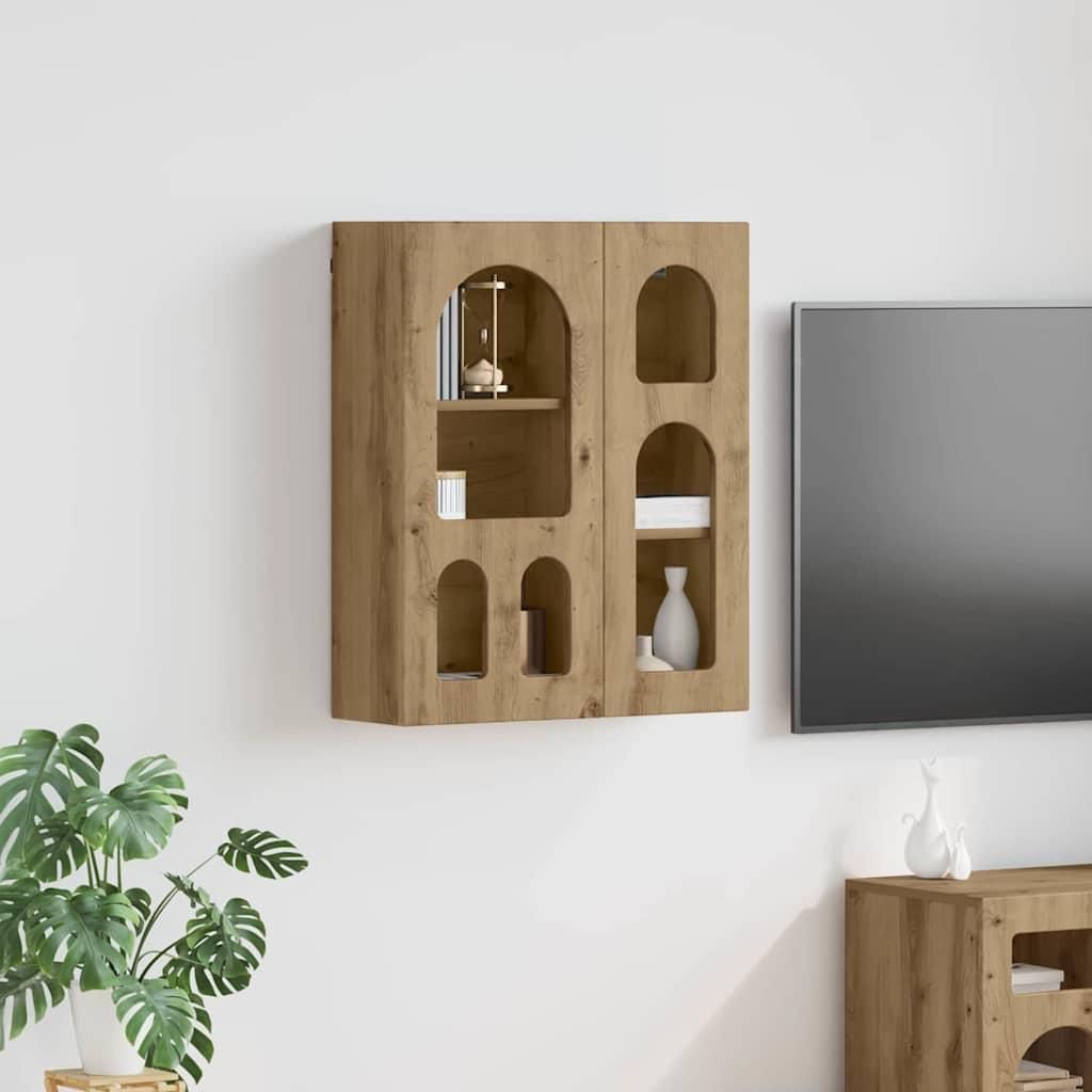 "Schlussverkauf" Hängeschrank Küche - moderne Küchenschrank - 1 pc - Artisan-Eiche 59x20x71,5 cm Holzwerkstoff C10243