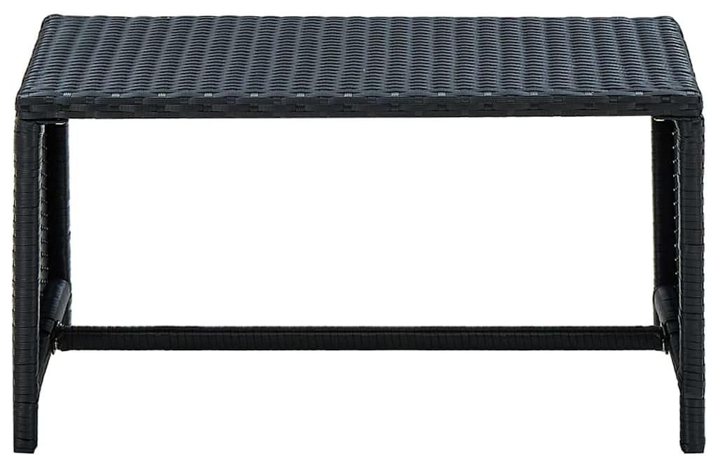vidaXL Konferenčný stolík čierny 70 × 40 × 38 cm Poly ratan Obrázok produktu 