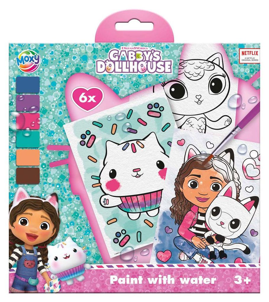 Schilderen met Water Gabby's Poppenhuis, 7dlg.