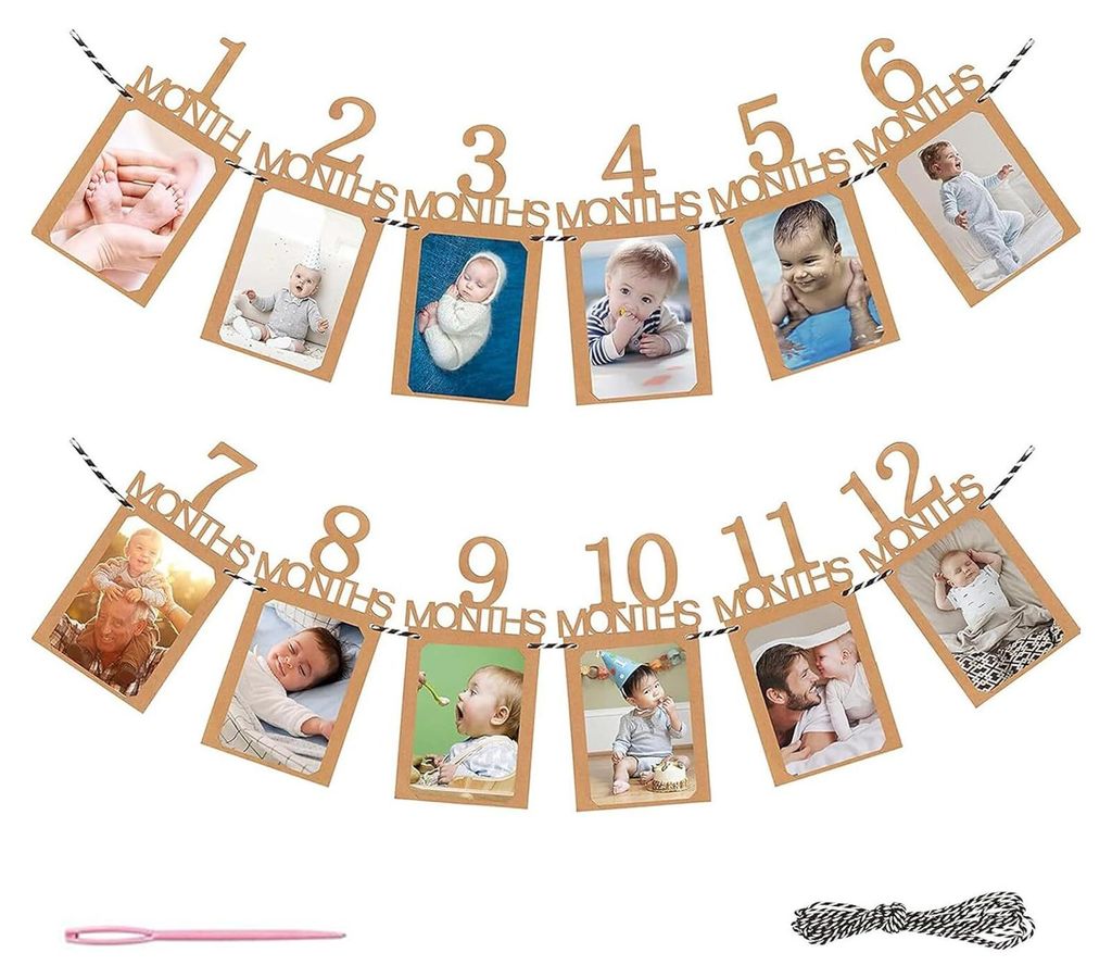 Foto Banner 1.Geburtstag für 1 bis 12 Monate Baby Produktbild 