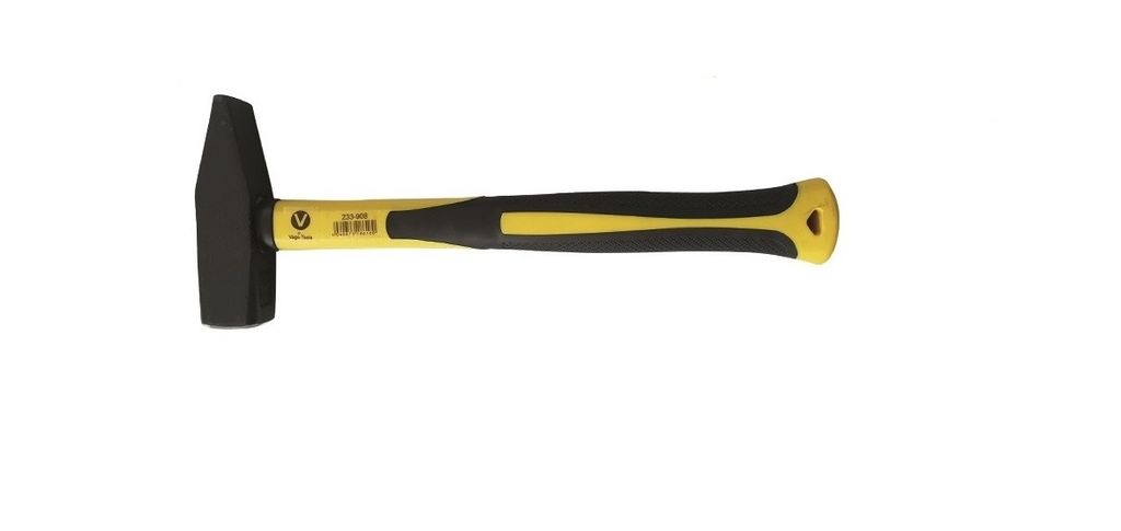VaGo Schlosserhammer Fiberglasstiel Hammer 500 g Schlosser Hämmer Stielschutz