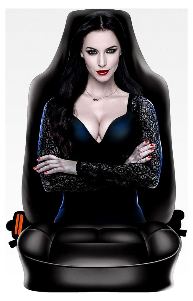 Autositzbezug - Dark Vamp Lady - Gothic Schonbezug für Autositz