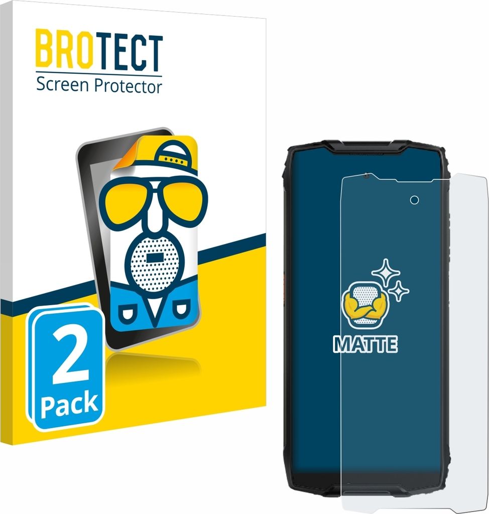 2x BROTECT Schutzfolie für Blackview BV9300 Displayschutz Displayschutzfolie Folie Matt Entspiegelungsfolie