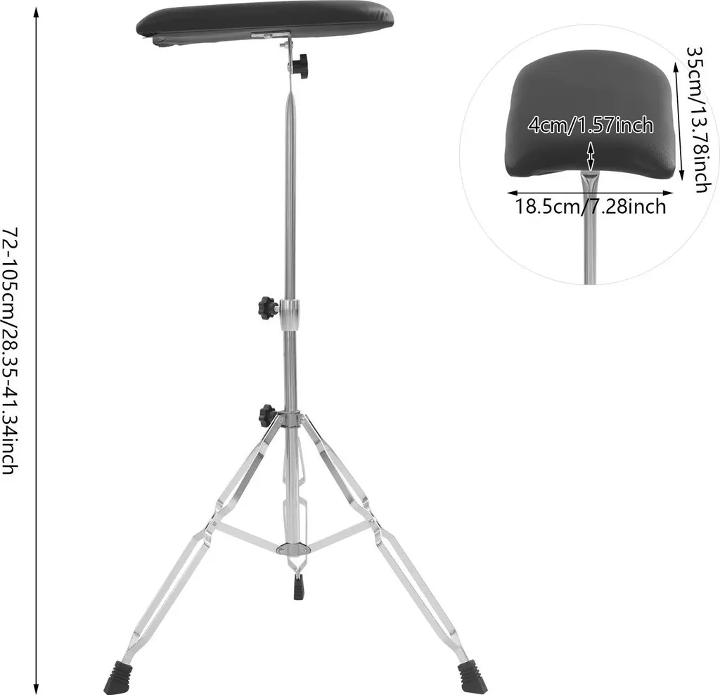 Support Tatouage Ergonomique - Évitez la Fatigue avec ce Tripode Noir