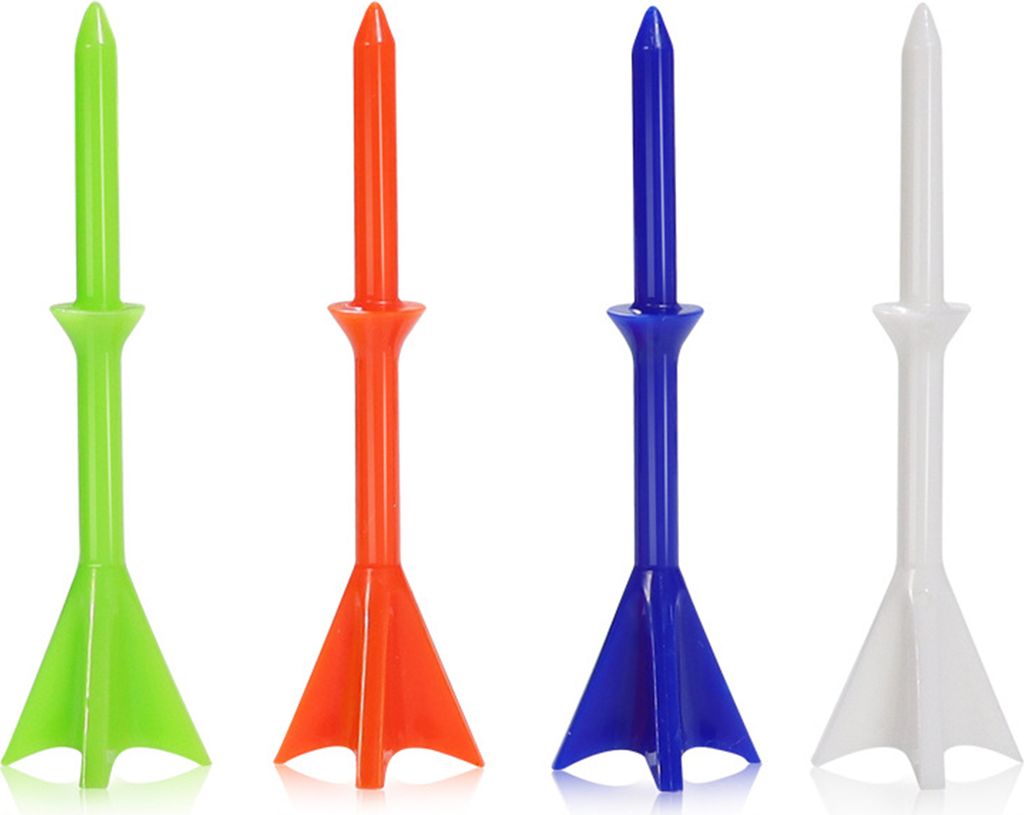 20 Stück Golf-Tees aus Kunststoff, leuchtende Farbe, hohe Stabilität, geringe Reibung, leicht, tragbar, kurze Golf-Tees, Trainingsgeräte