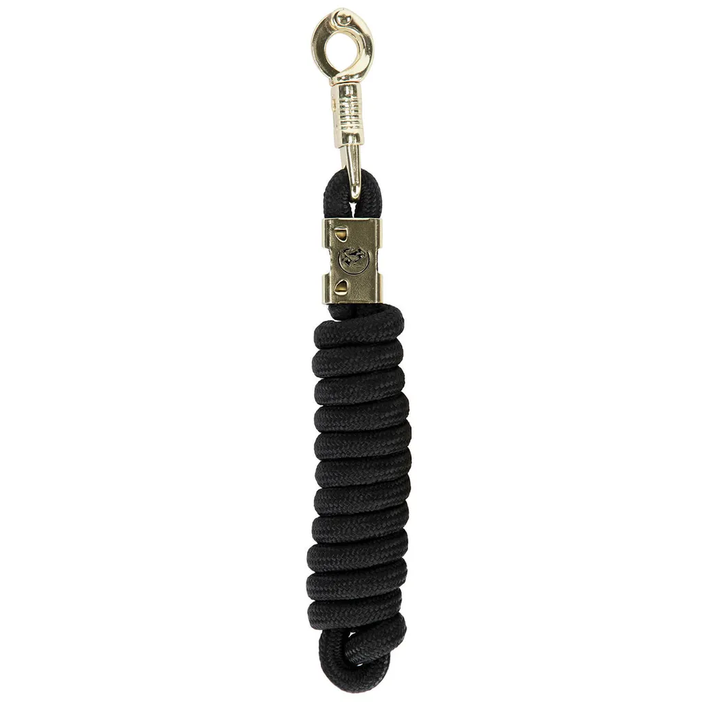 Kentucky Horsewear Longe de travail noire avec mousqueton de panique