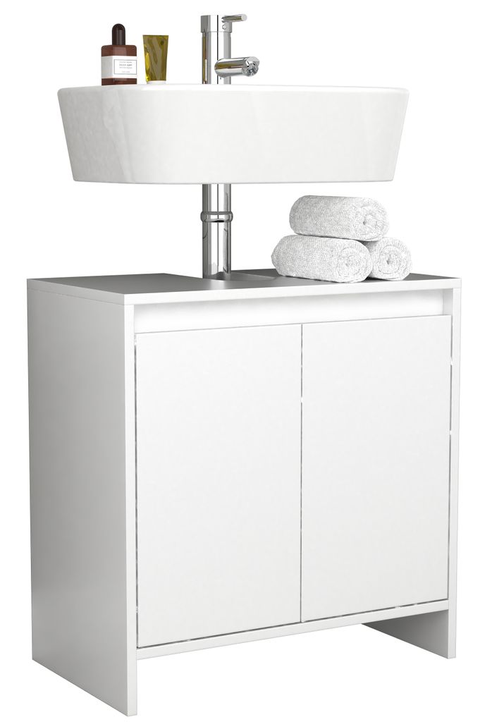 Armadio lavabo in legno | Armadio bagno | Dimensioni: H. 60 Immagine del prodotto 