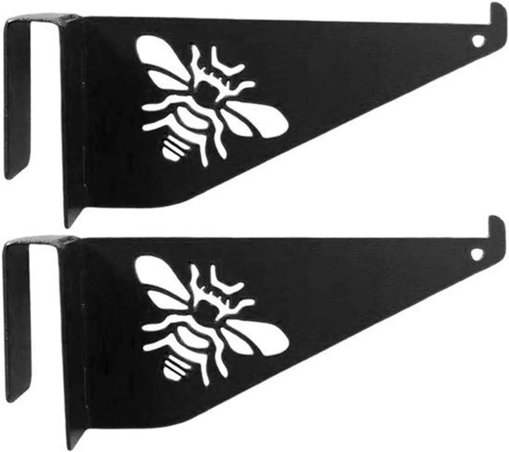 Support pour ruche avec perchoir en acier noir robuste - Modèle H20-BK