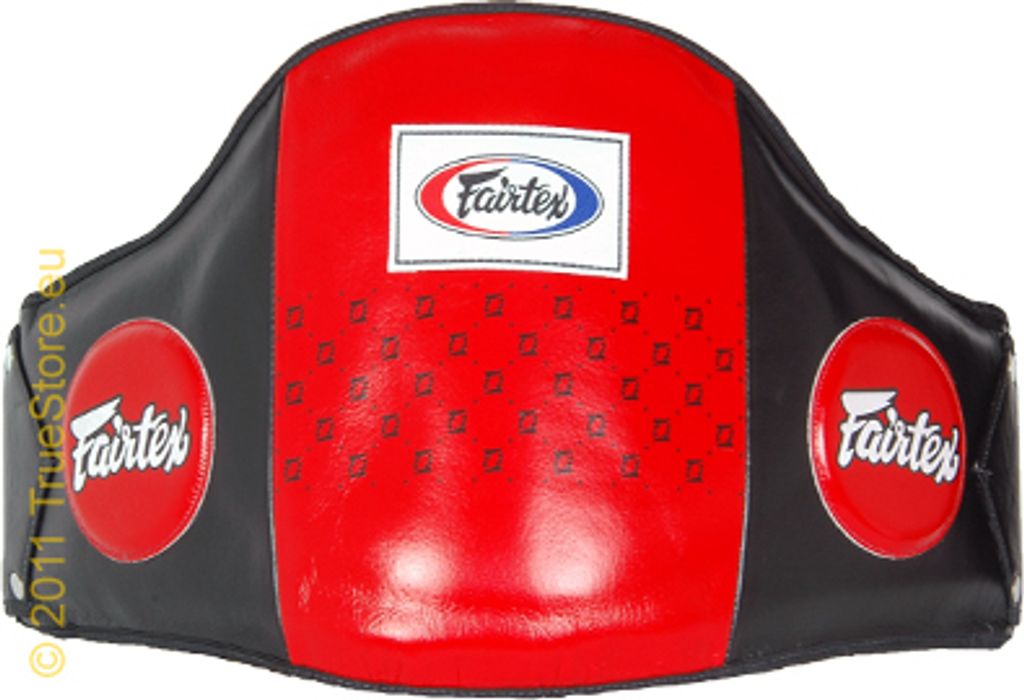 Fairtex BPV1 Leder Bauchpanzer, Farbe Rot/Schwarz Produktbild 