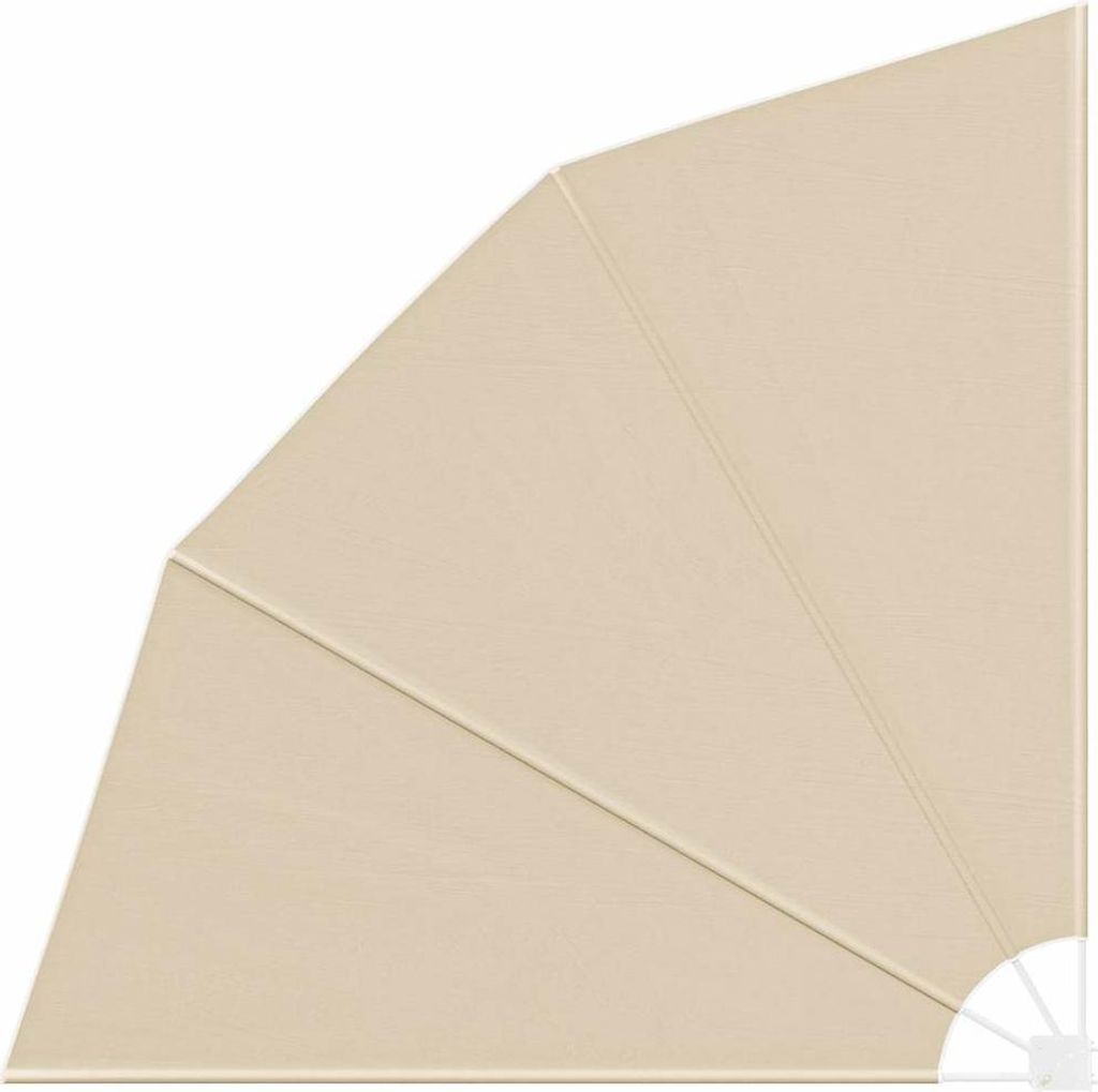 Balkon Sichtschutz Beige 210 x 210 cm Polyester