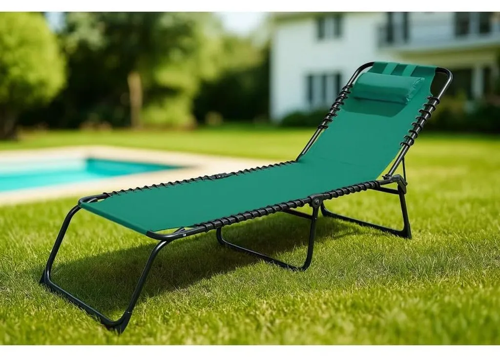 Chaise longue design Marbueno 190x58 cm - Finition Braun haute qualité