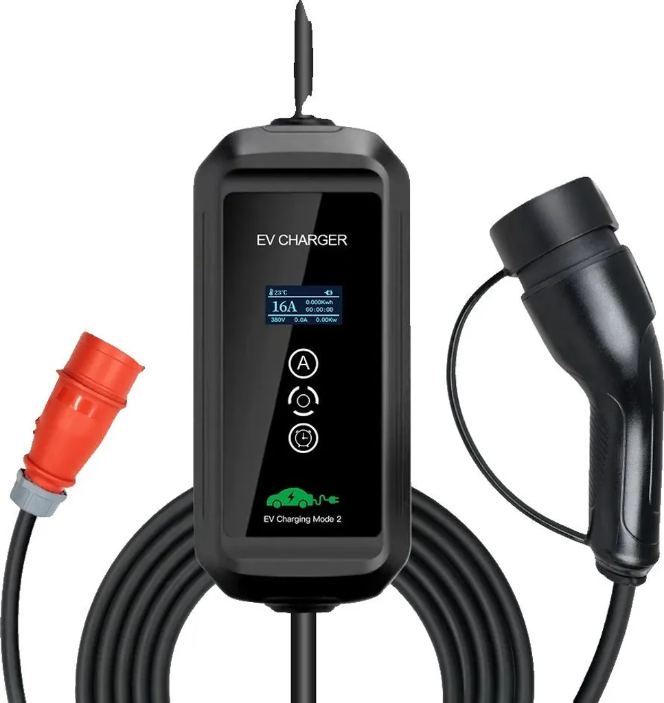 Chargeur Portable EV 11kW Type 2 Idéal pour Voyage et Domicile 16A