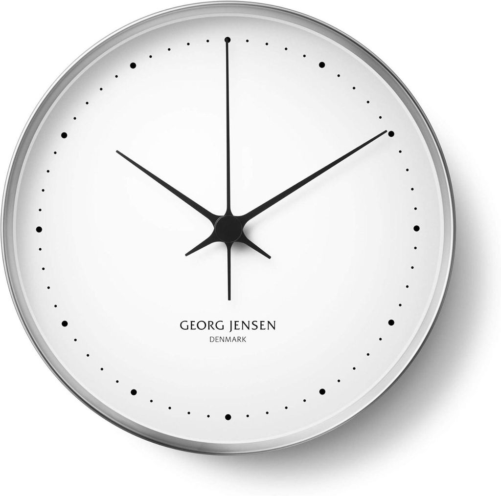 Georg Jensen Henning Koppel Uhr, Stahl & Weiß, Produktbild 