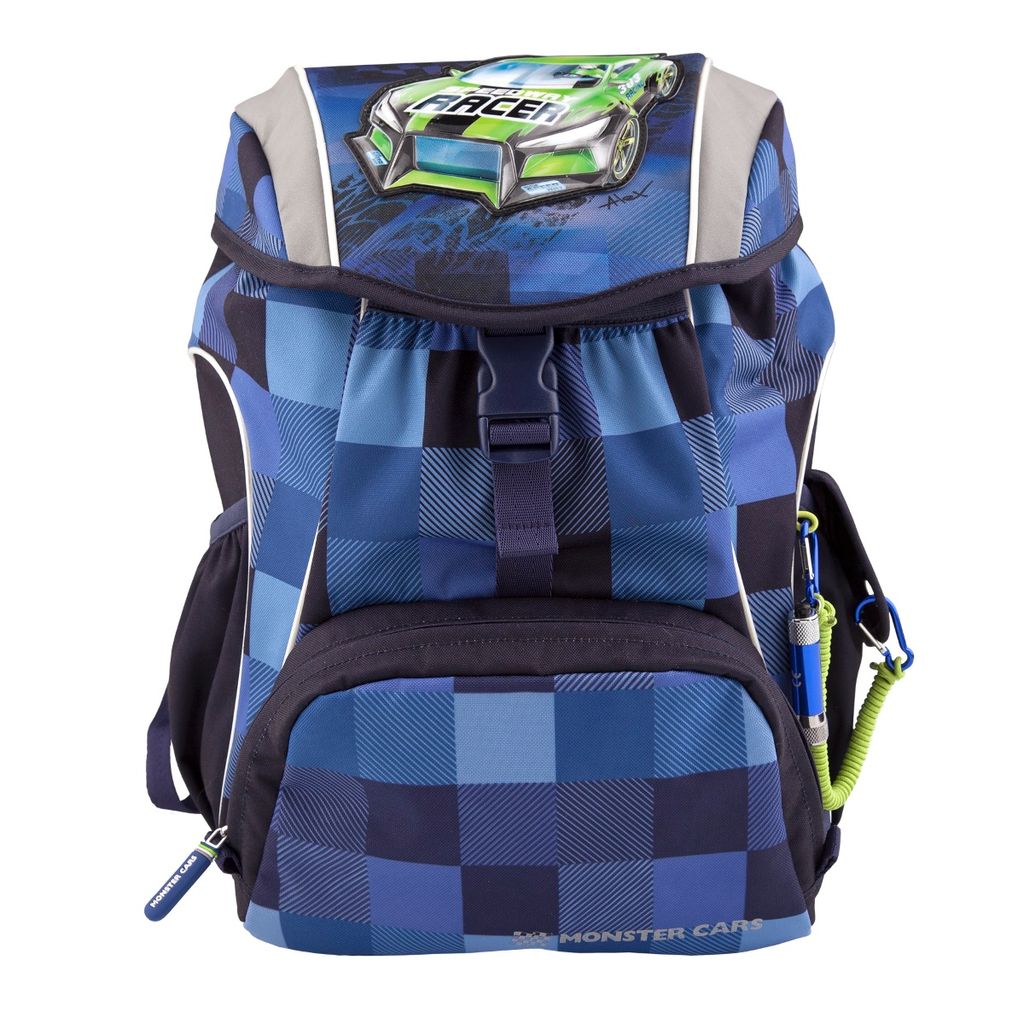 Schulrucksack 4-teiliges Set Monster Cars Produktbild 