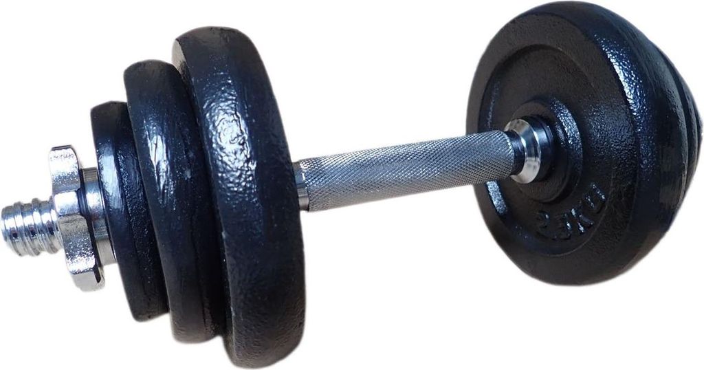 ACRA Kurzhantelset 2 x 10 kg (20 kg) gummiert