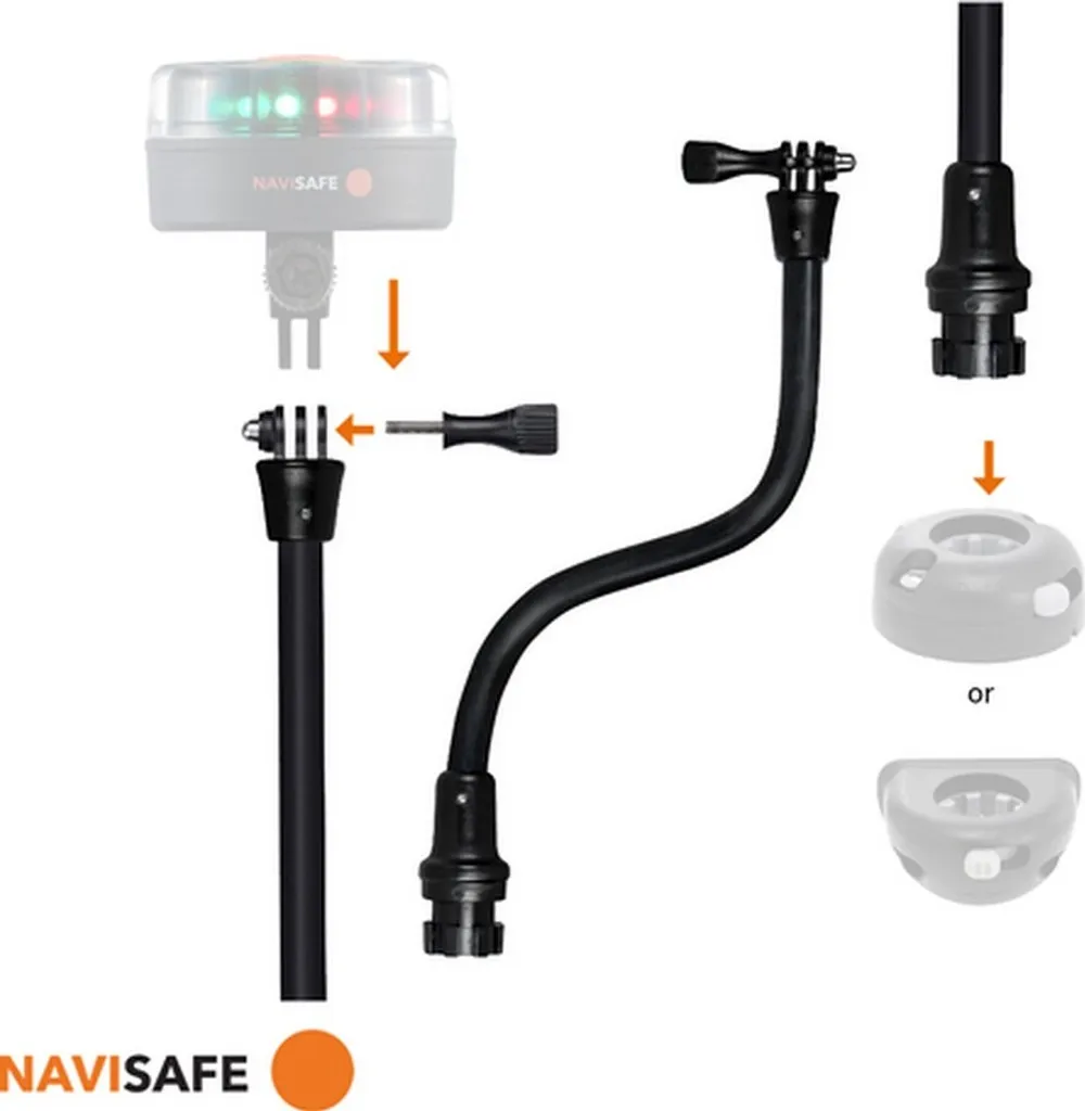 Support de Feu de Navigation Pliable NS915 Navisafe pour Base Navimount