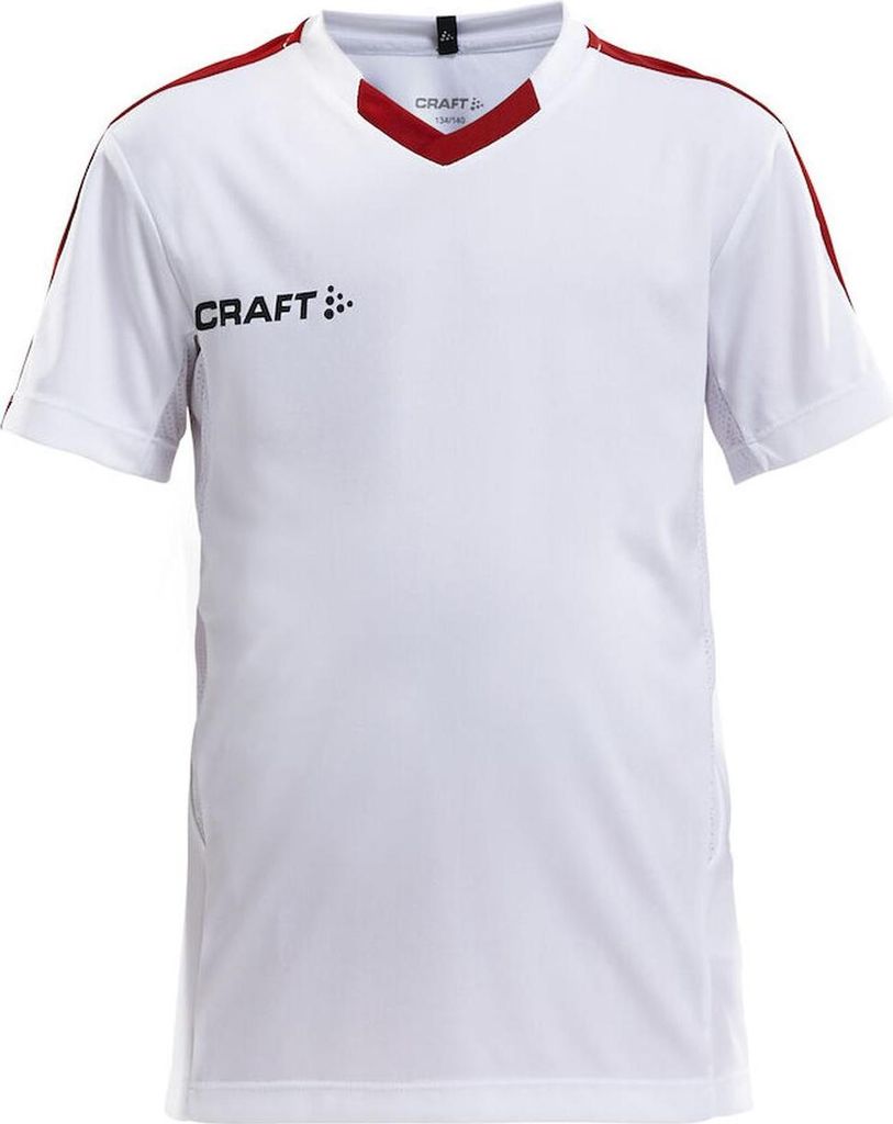 Craft Progress Contrast Trikot Kurzarm Kinder - Weiß / Rot