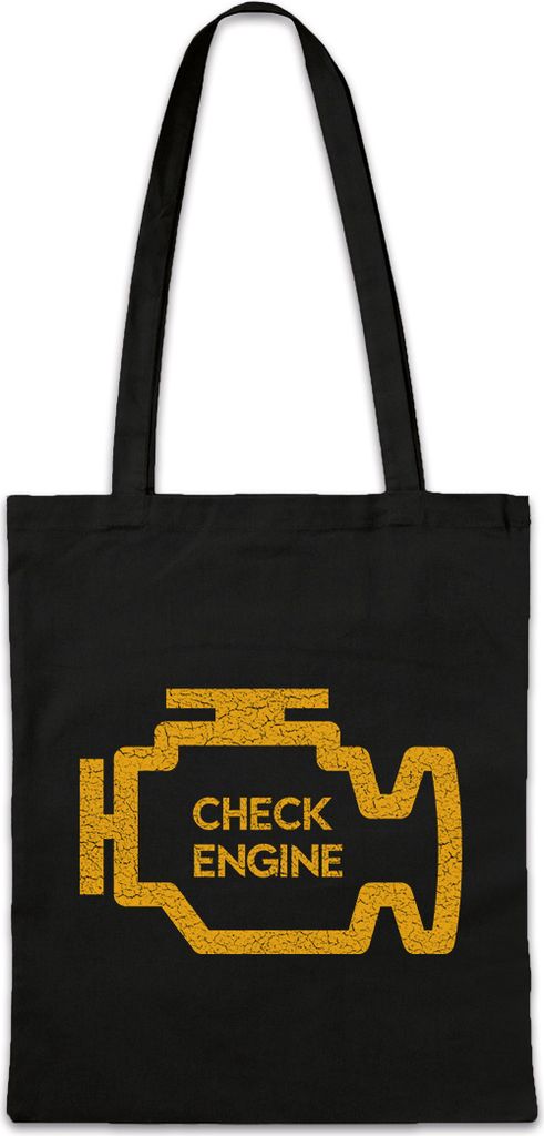 Urban Backwoods Check Engine, Stofftasche, Farbe: Schwarz