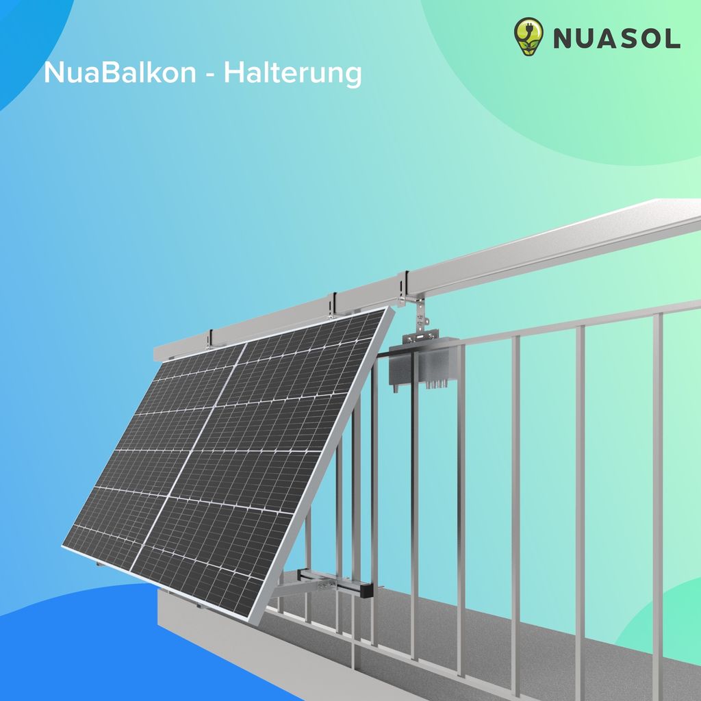 NuaSol -NuaFix balkon terén balkon elektrárny držák solární Obrázek produktu 5
