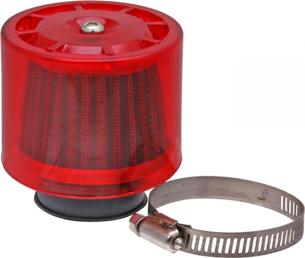 Luftfilter Air-System 38mm gerade rot