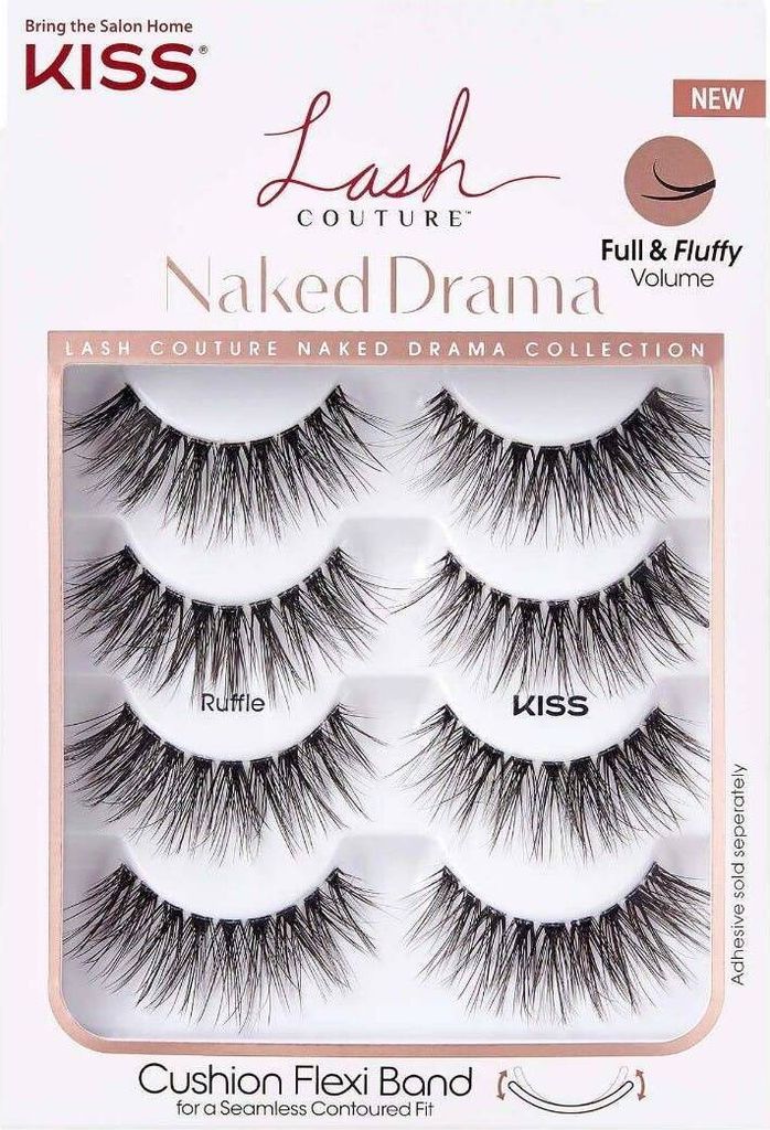 Kiss | Umelé riasy, pásiky na riasy, Ruffle Multi, dlhé, Obrázok produktu 
