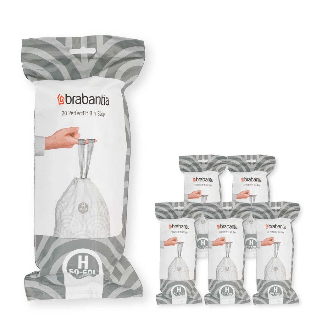Sacs poubelle PerfectFit 50-60L (H) - multipack 120 sacs Image du produit 