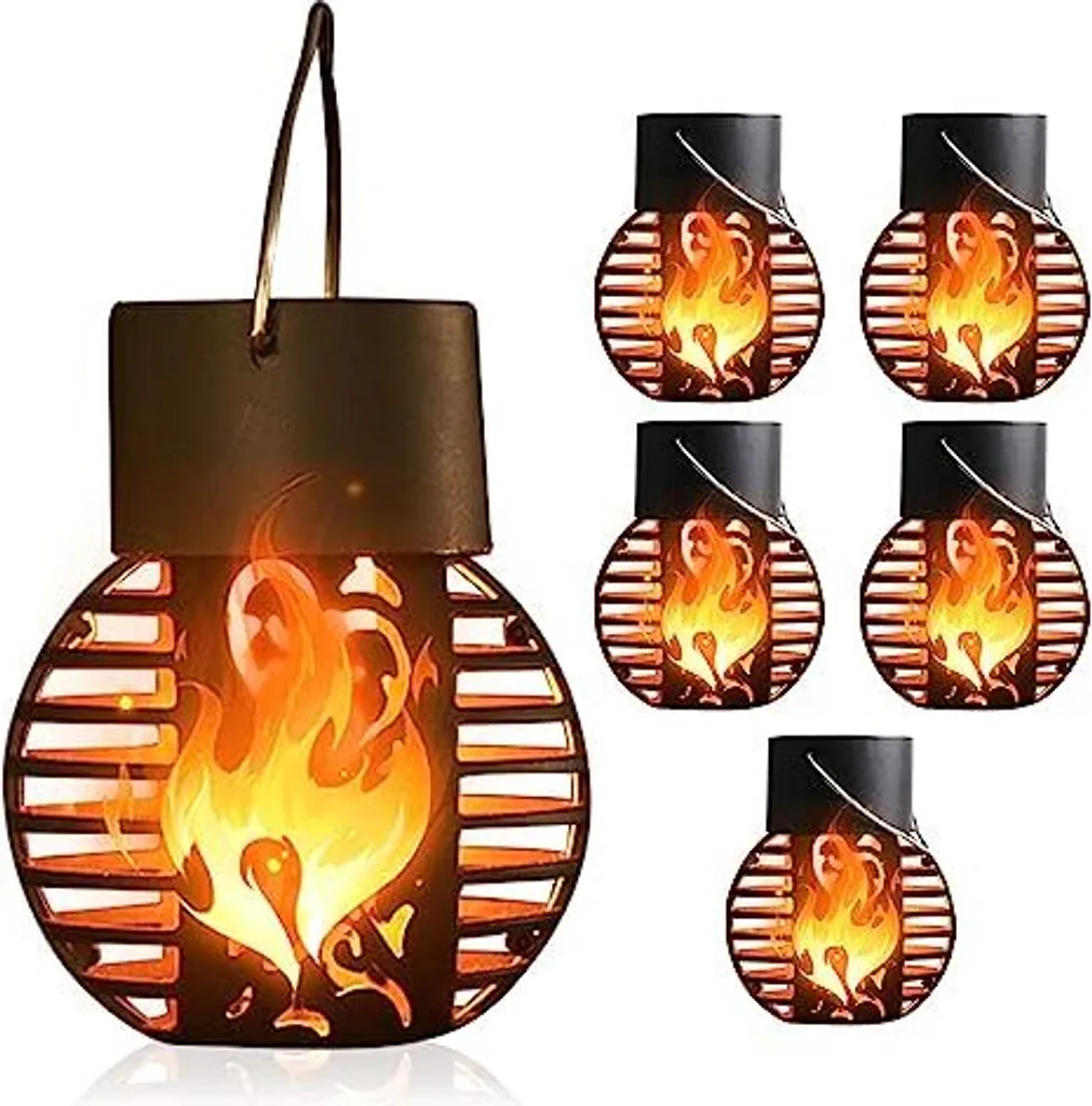 Lanterna Solare Effetto Fiamma IP65 - Illuminazione Esterna Design