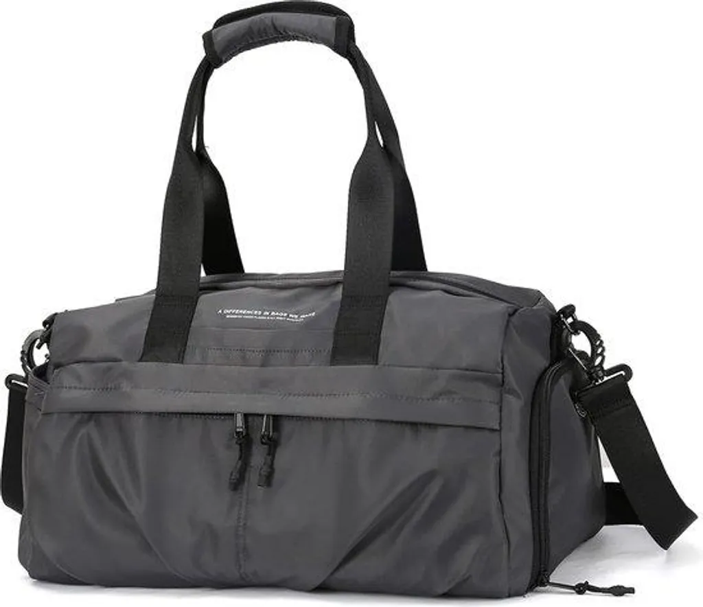 Petit sac à dos de voyage et sport mixte gris C1 résistant à l'humidité
