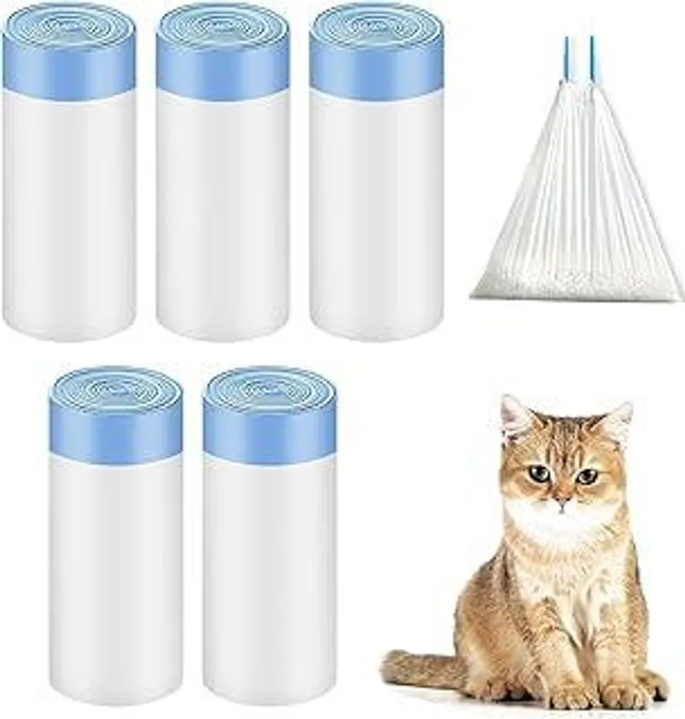 Igiene Premium: 75 Sacchetti Gatto Biodegradabili con Maniglia