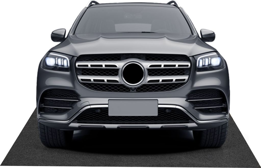 GOPLUS Garagenbodenmatte, 252,5 x 221 cm Ölauffangmatte zum Schutz des Garagenbodens, Bodenmatte mit doppelseitigem Klebeband, Garagenmatte Antiru...