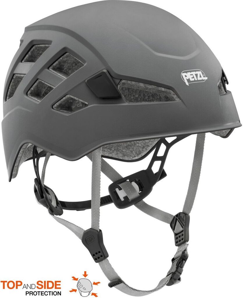 Petzl Boreo, Hartschalenbau, Schnappverschluss-System
