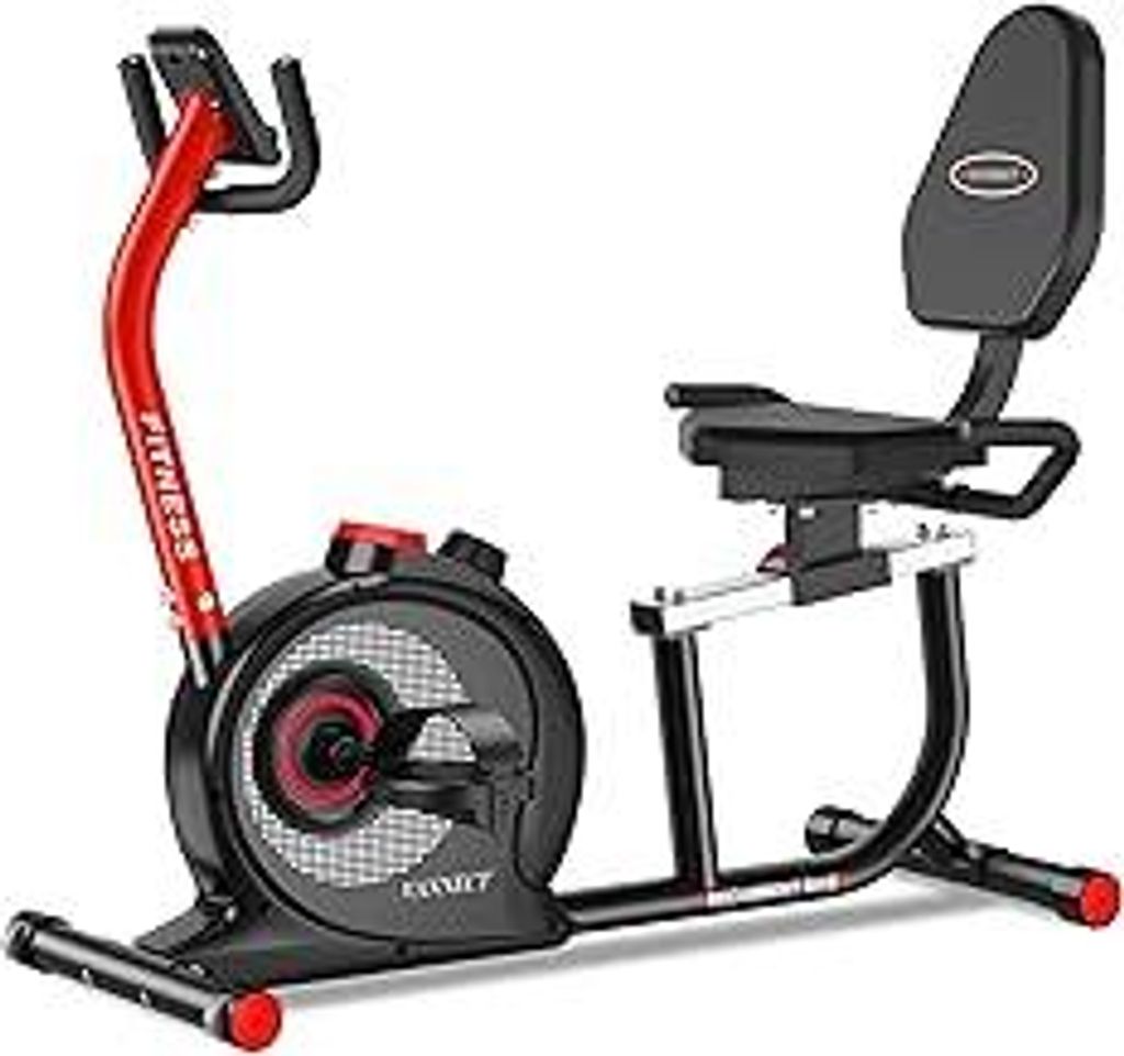 VANNECT Liegeergometer für Zuhause mit 16 verstellbaren Widerstandsstufen,Liegerad Heimtrainer mit Großer Bequem Sitz, App-Konnektivität,Bis 180...