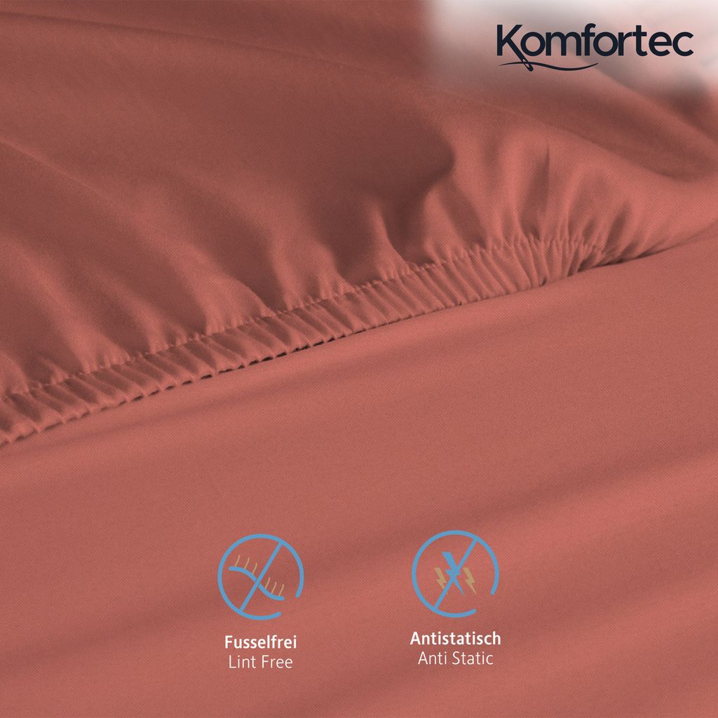 Komfortec Spannbettlaken 160x200 cm, Bettlaken Produktbild 4