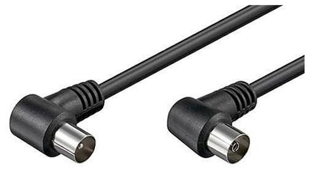 Kabel anténní 75 Ohm, IEC169-2, M-F, 2,5m, lomený na obou Image du produit 