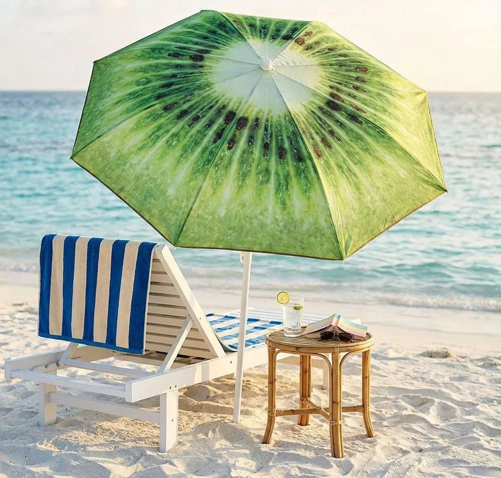 Ombrellone Spiaggia Frutta MilaniHome 180cm - Ombra Colorata per Bambini