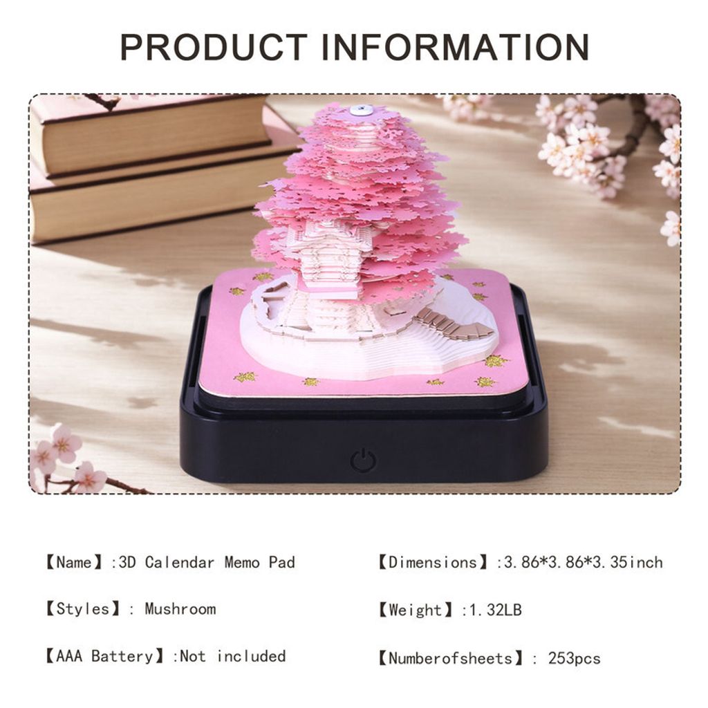 2025 3D Kunst Kalender Notizblock, DIY Zeitmesser Produktbild 8