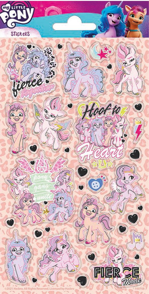 1 Bogen Papier Sticker my little Pony
