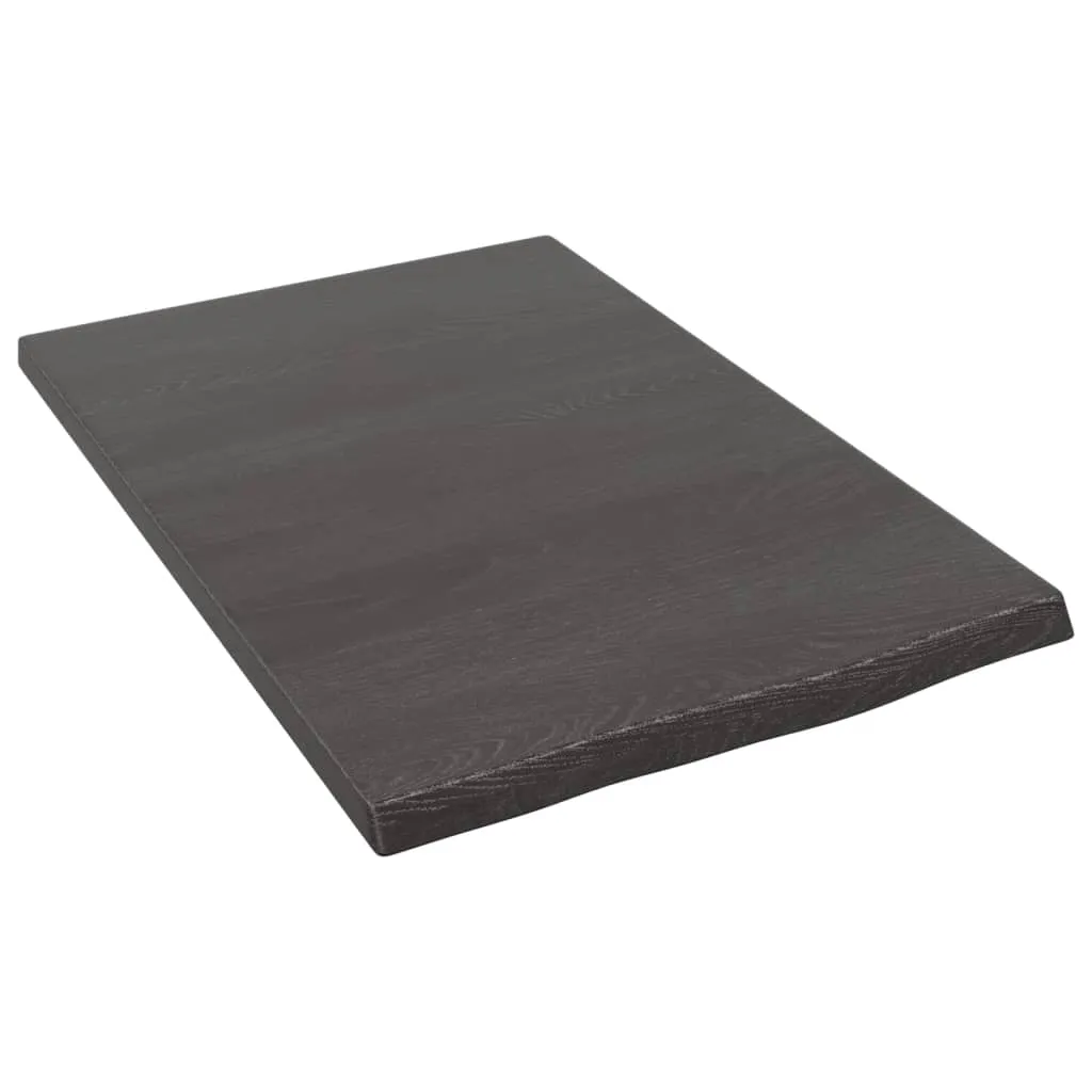 Mensola Rovere Grigio Scuro 40x60 cm vidaXL | Design Legno Massello - 2