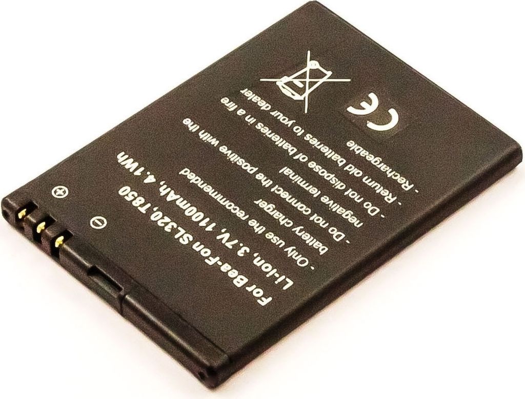 Akku für Olympia Brio Li-Ion 3,7 Volt 1100 mAh schwarz.
