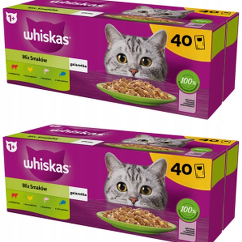 Whiskas Mix Smaków w galaretce mokra karma dla kota w Zdjęcie produktu 
